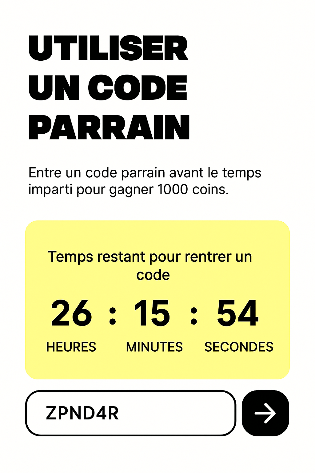 Screenshot showing where to enter the Macadam referral code